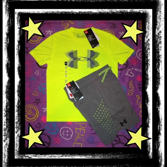 NEW~YOUTH SMALL BOYS UNDER ARMOUR OUTFIT - Picture 3 of 8